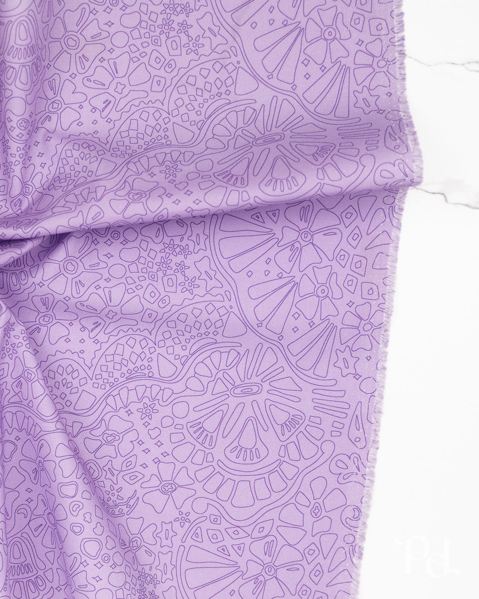 Veil Light Pansy - Color Camp Bloom by Alison Glass - Half Yard Fabric (Preorder)