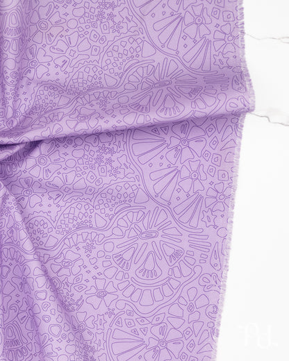 Veil Light Pansy - Color Camp Bloom by Alison Glass - Half Yard Fabric (Preorder)