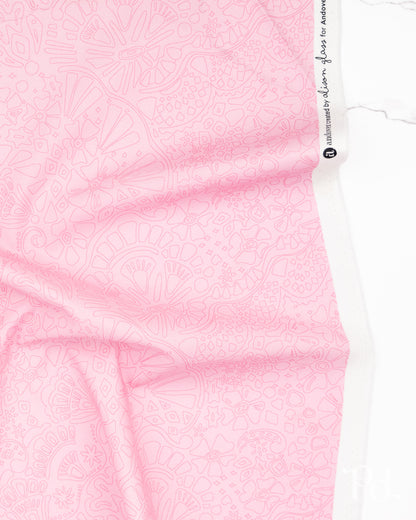 Veil Lighter Strawberry - Color Camp Bloom by Alison Glass - Half Yard Fabric (Preorder)