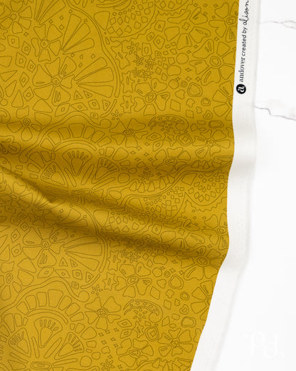 Veil Muted Gold - Color Camp Grove by Alison Glass - Half Yard Fabric (Preorder)