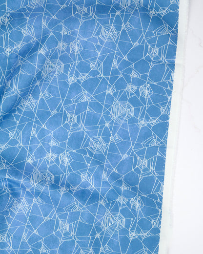 Spider Web Halloween Dusk quilting fabric, part of the Coven fabric collection by Robin Pickens (SKU: 44804 14)