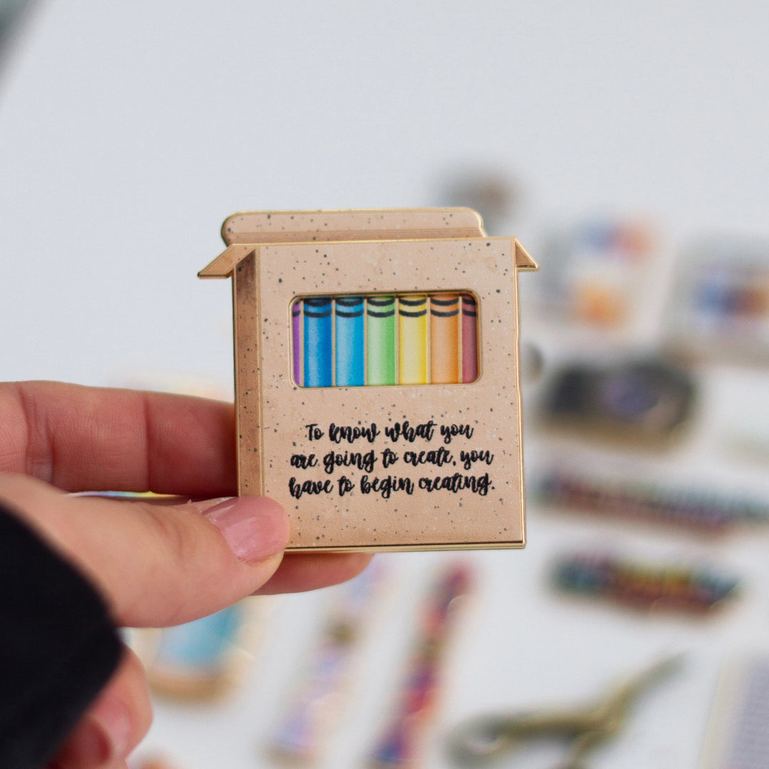 The Gray Muse - Crayon Box Set Interactive - Enamel Pin