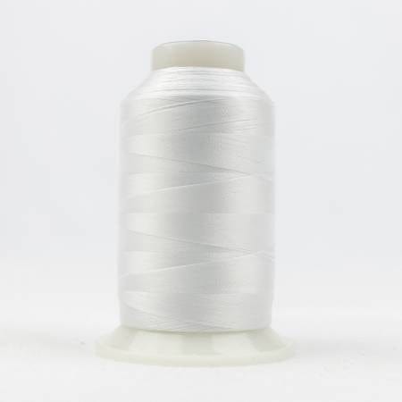 DecoBob Cottonized Polyester Thread - White - 2000M Spool - DB-104