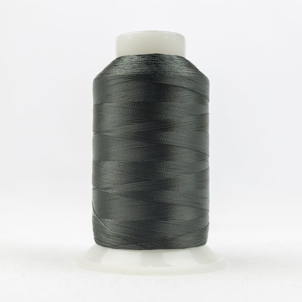 DecoBob Cottonized Polyester Thread - Dark Gray - 2000M Spool - DB-122