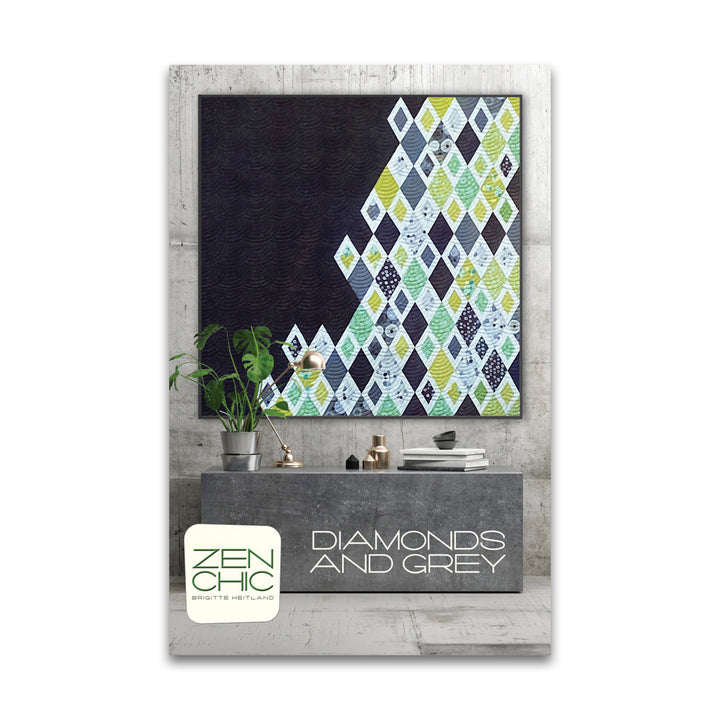 Diamonds and Grey - Zen Chic - Paper Pattern - Quilt Pattern