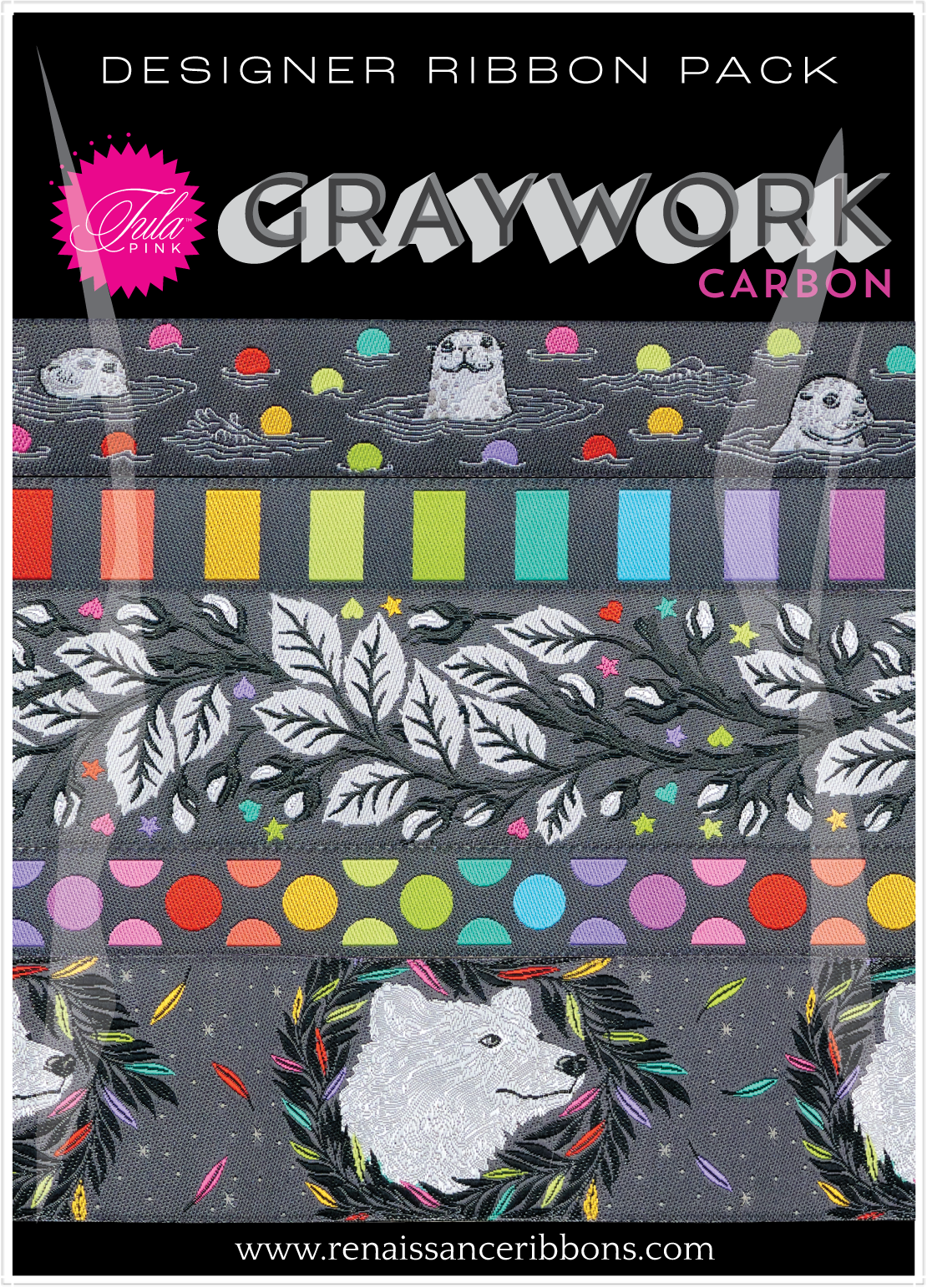 Graywork Designer Ribbon Pack - Carbon