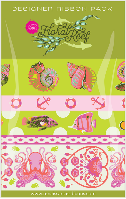 Seagrass Floral Reef Ribbon Pack by Tula Pink