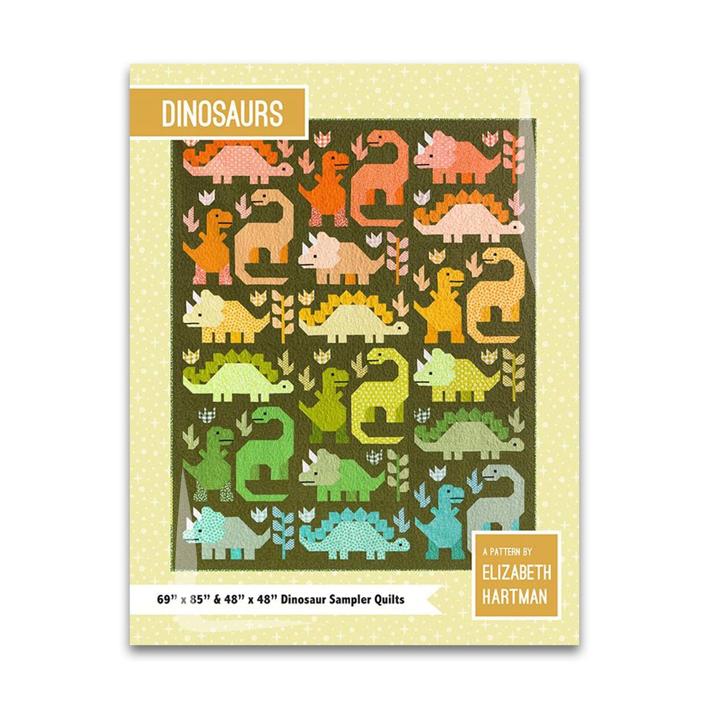 Dinosaurs - Quilt Pattern - Elizabeth Hartman - EH 058 - Printed Pattern
