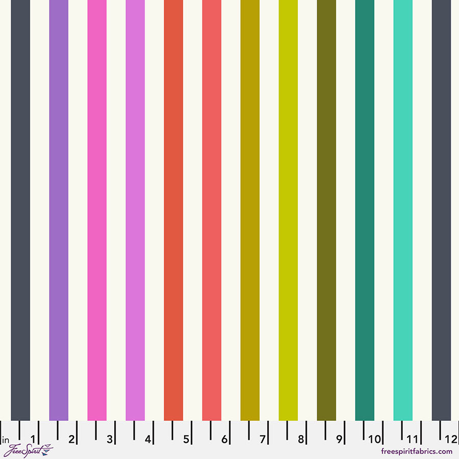 Tabby Road Deja Vu - Disco Stripe in Prism - Tula Pink - PWTP231.PRISM - Half Yard