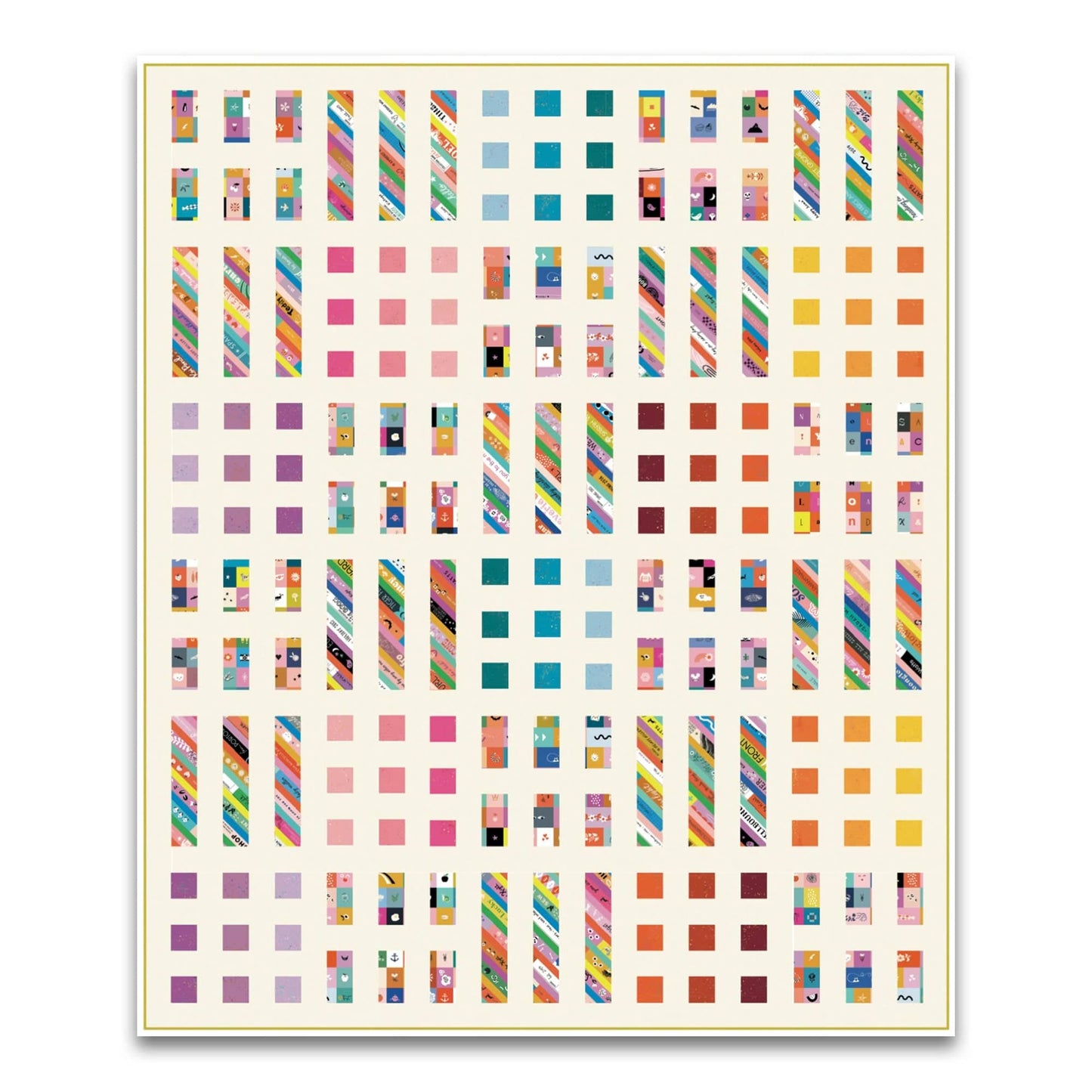 Dot + Dash Quilt Kit featuring Selvedge Magic and Speckled 