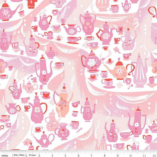 Down the Rabbit Hole - Tea Party in White - C12943-WHITE