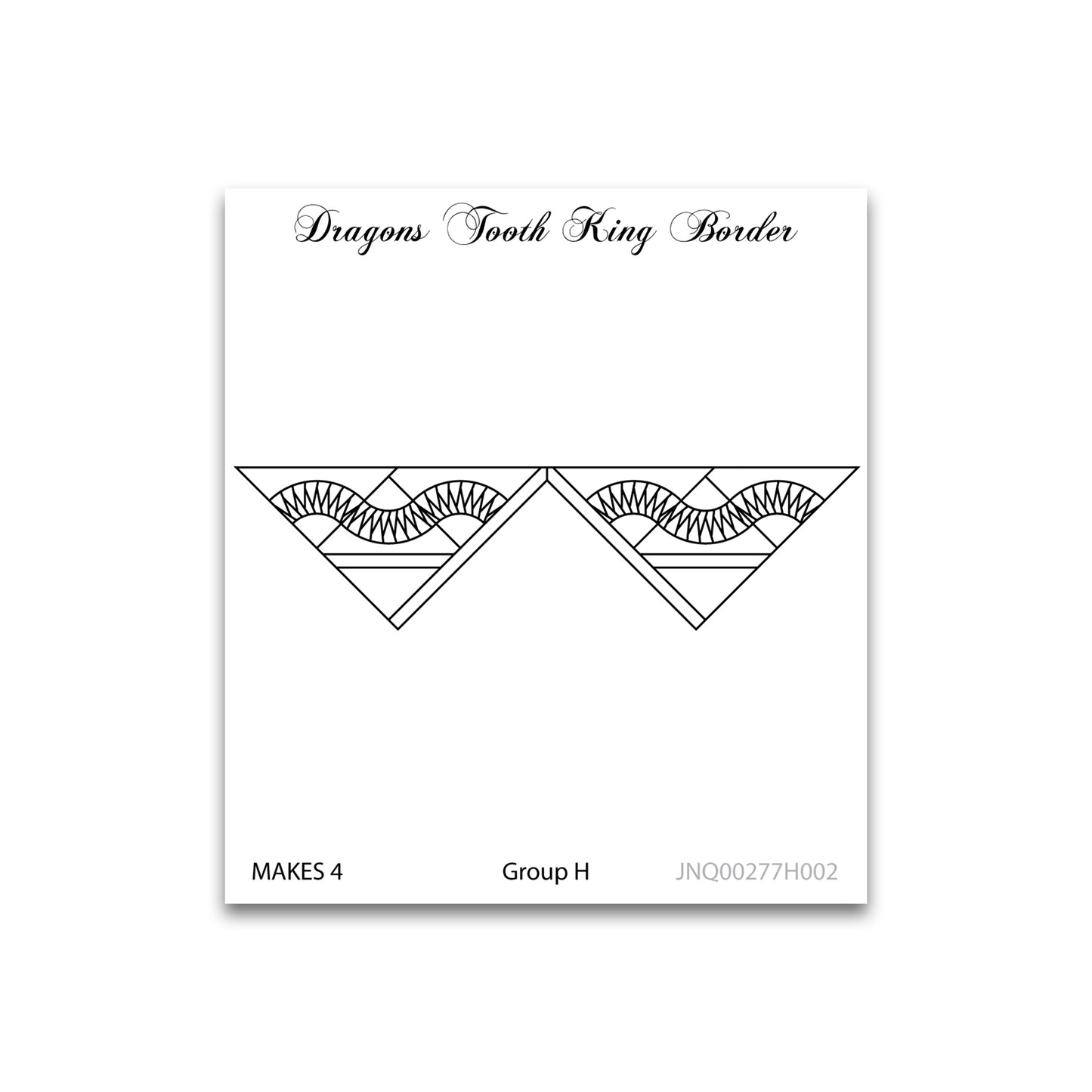 Dragons Tooth King Border - Quiltworx - JNQ00277H002