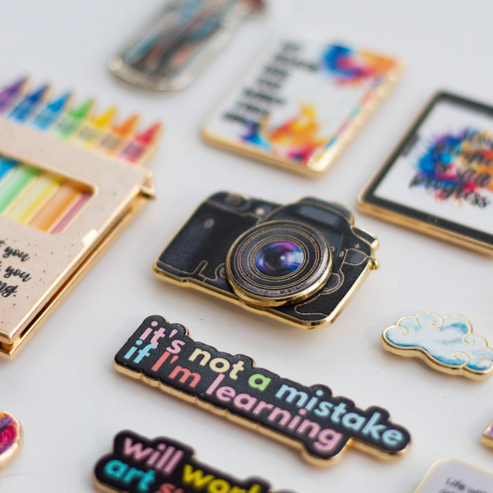 The Gray Muse - DSLR Camera Interactive - Enamel Pin