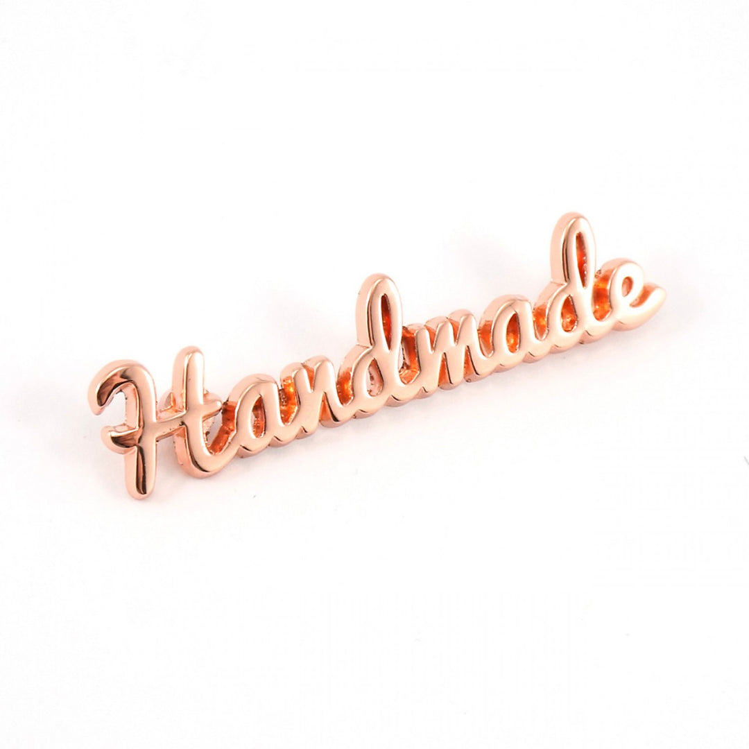 Emmaline Bags - Script Handmade Metal Label - Copper