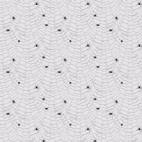 Cotton quilting fabric pattern called 'Creepy Crawlers Cement'. Part of the 'Eerie' fabric collection. Designed by Katarina Roccella for fabric company Art Gallery. SKU: EER31012. 44-45 inch width.