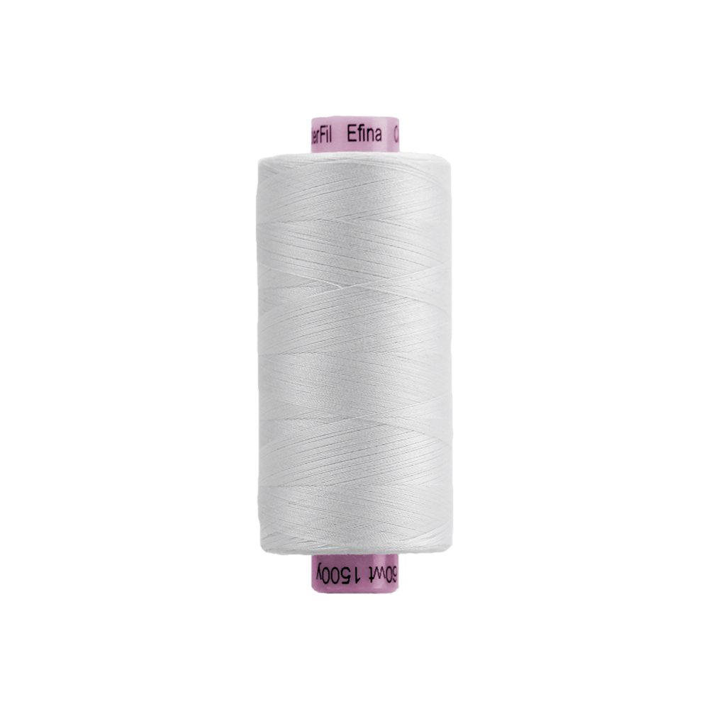 Wonderfil - Efina 60 wt. Thread - White - 1500yd Spool - EF-100