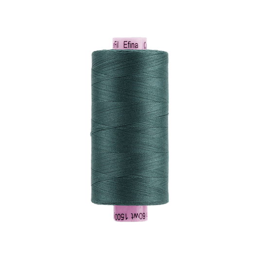 Wonderfil - Efina 60 wt. Thread - Blue Spruce - 1500yd Spool - EF-17