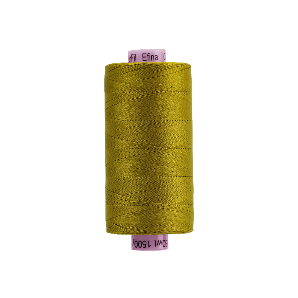 Wonderfil - Efina 60 wt. Thread - Olive Oil - 1500yd Spool - EF-74