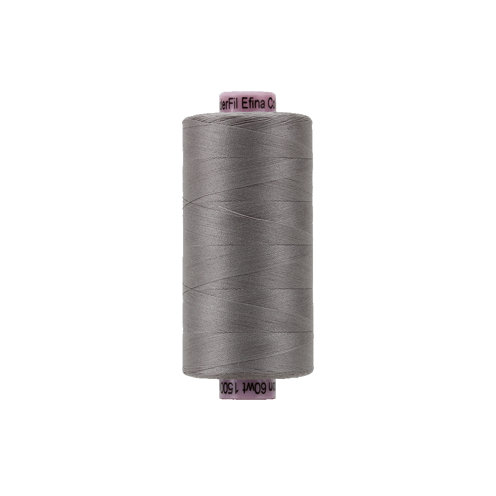 Wonderfil - Efina 60 wt. Thread - Sterling Grey - 1500yd Spool - EF-99