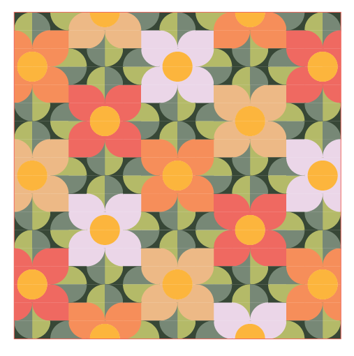 PREORDER - Blooms Quilt Kit