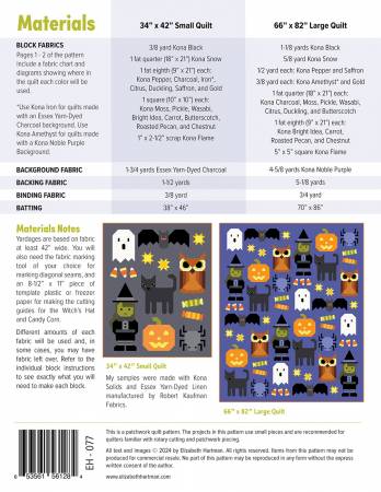 Happy Halloween - Quilt Pattern - Elizabeth Hartman - EH077 - Printed Pattern