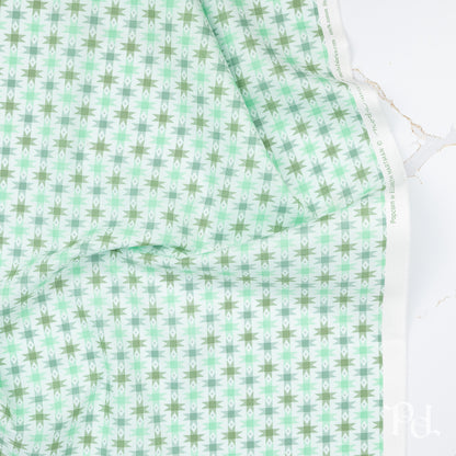 Popcorn Ribbon Stars in Aqua - by Elizabeth Hartman for Moda (Preorder)