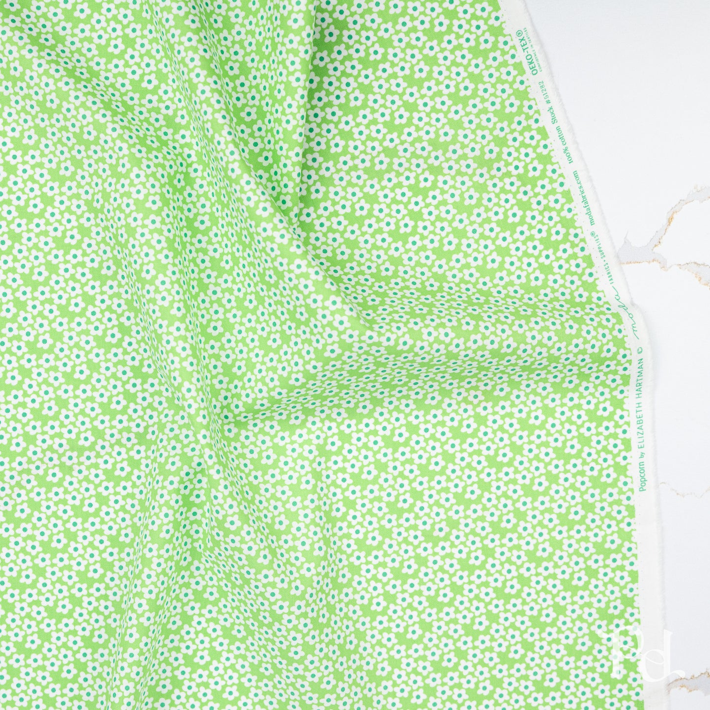 Popcorn Flowers in Mint - by Elizabeth Hartman for Moda (Preorder)