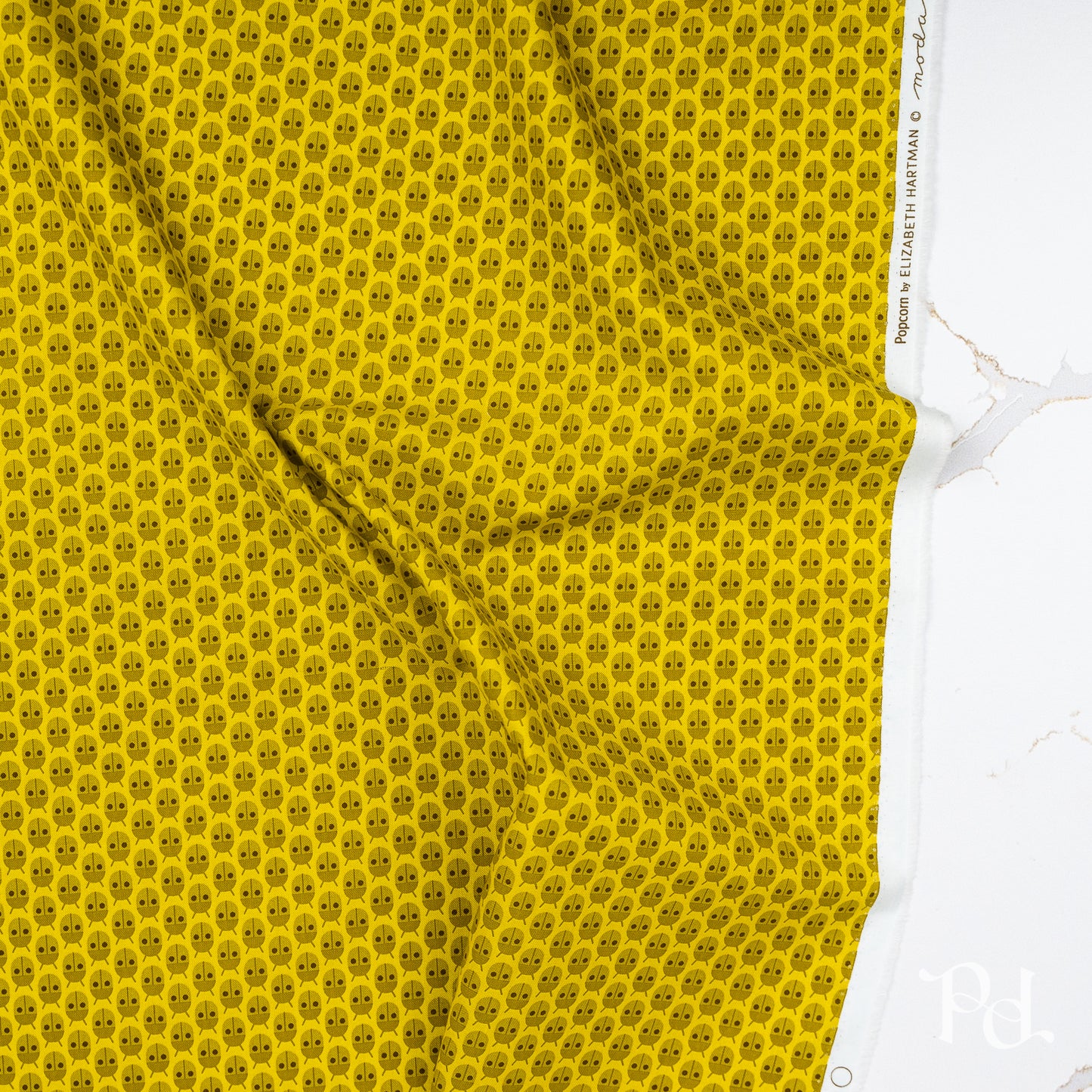 Popcorn Little Bugs in Citrine - by Elizabeth Hartman for Moda (Preorder)