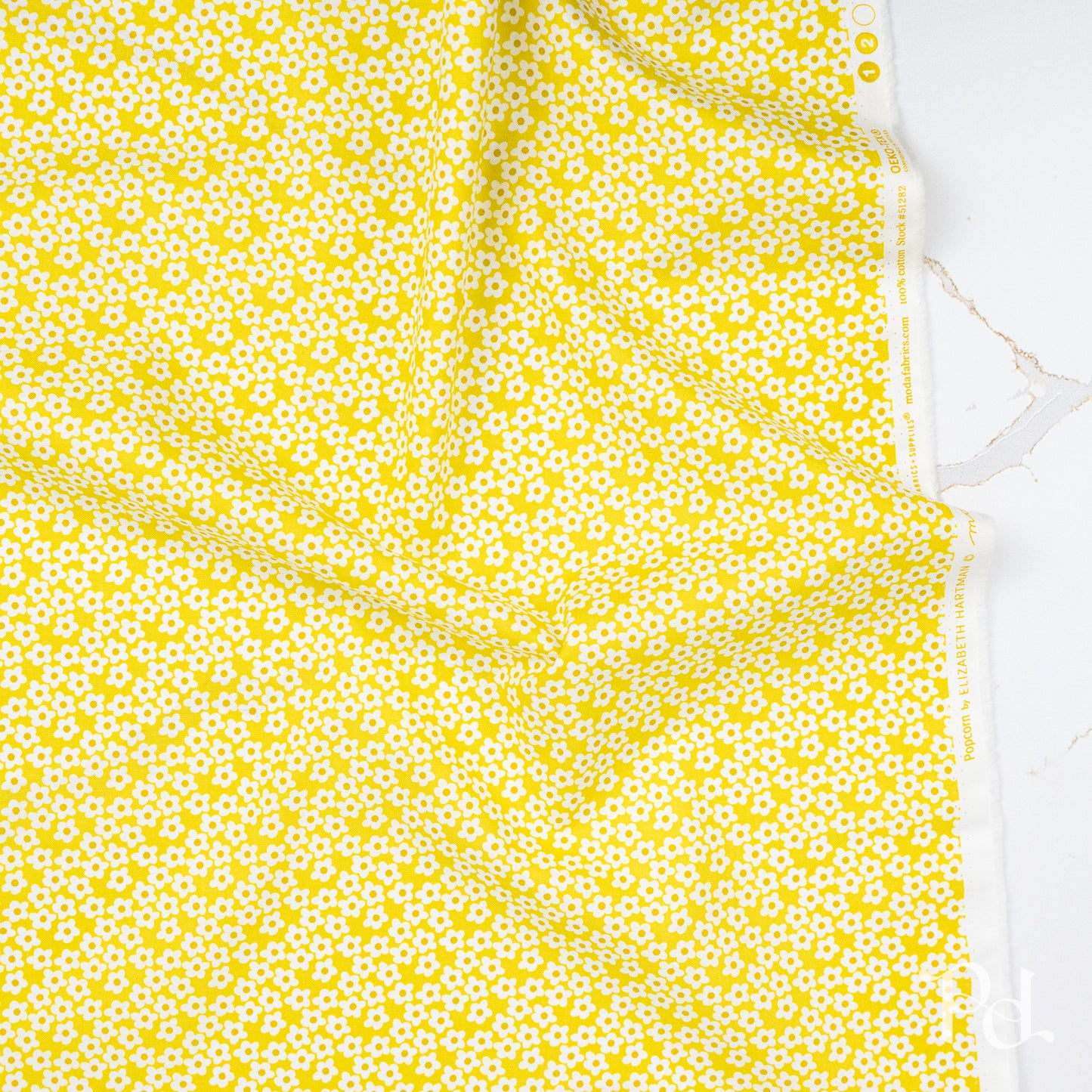 Popcorn Flowers in Chartreuse - by Elizabeth Hartman for Moda (Preorder)