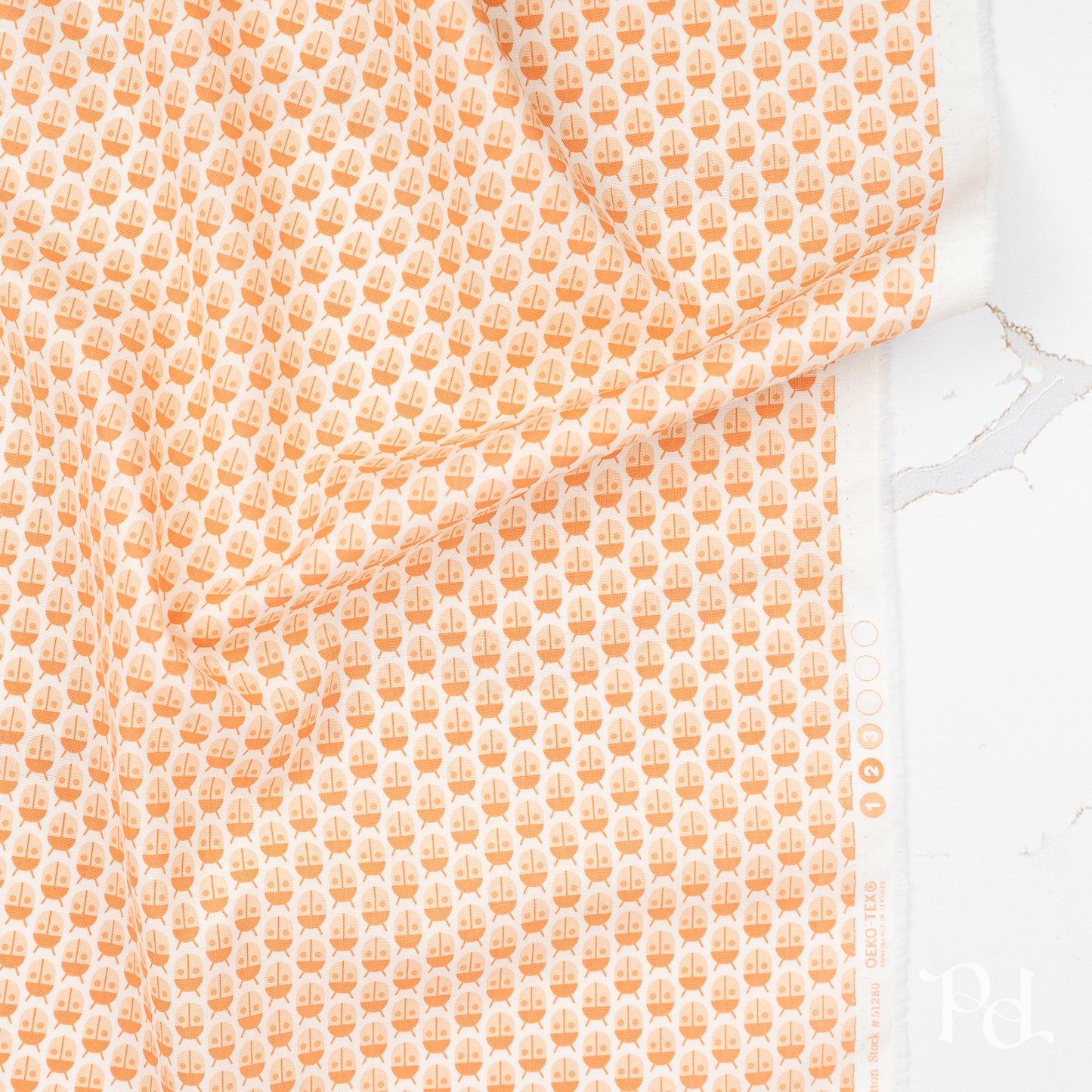 Popcorn Little Bugs in Peach - by Elizabeth Hartman for Moda (Preorder)