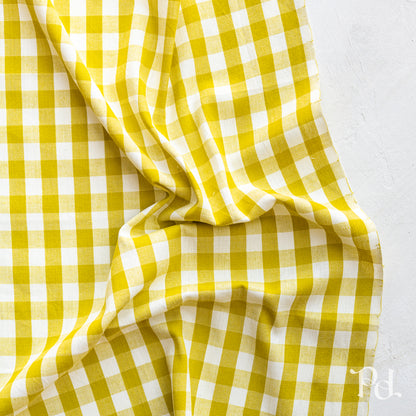 Popcorn Wovens Checks and Plaids in Citrine - by Elizabeth Hartman for Moda (Preorder)