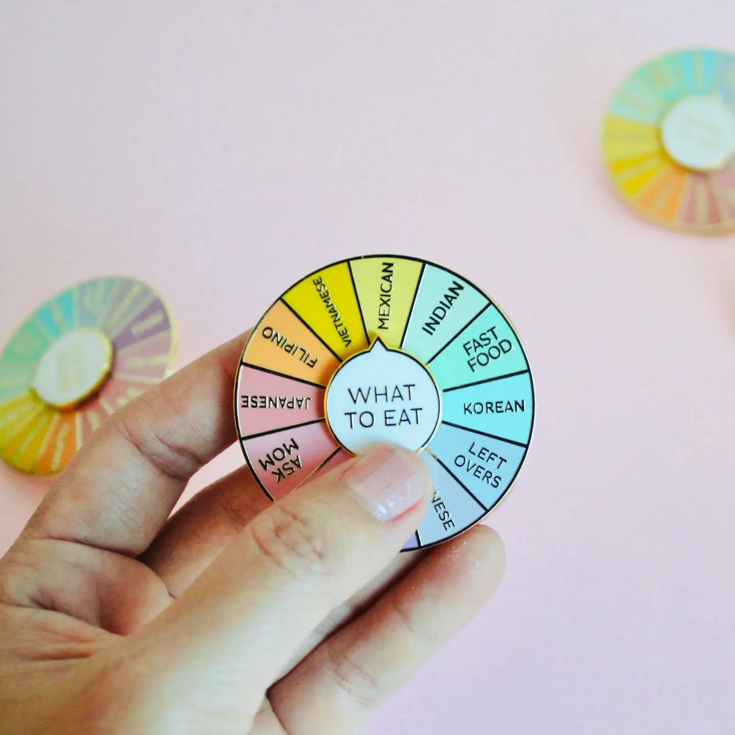 What to Eat Interactive Enamel Pin - Occasionalish