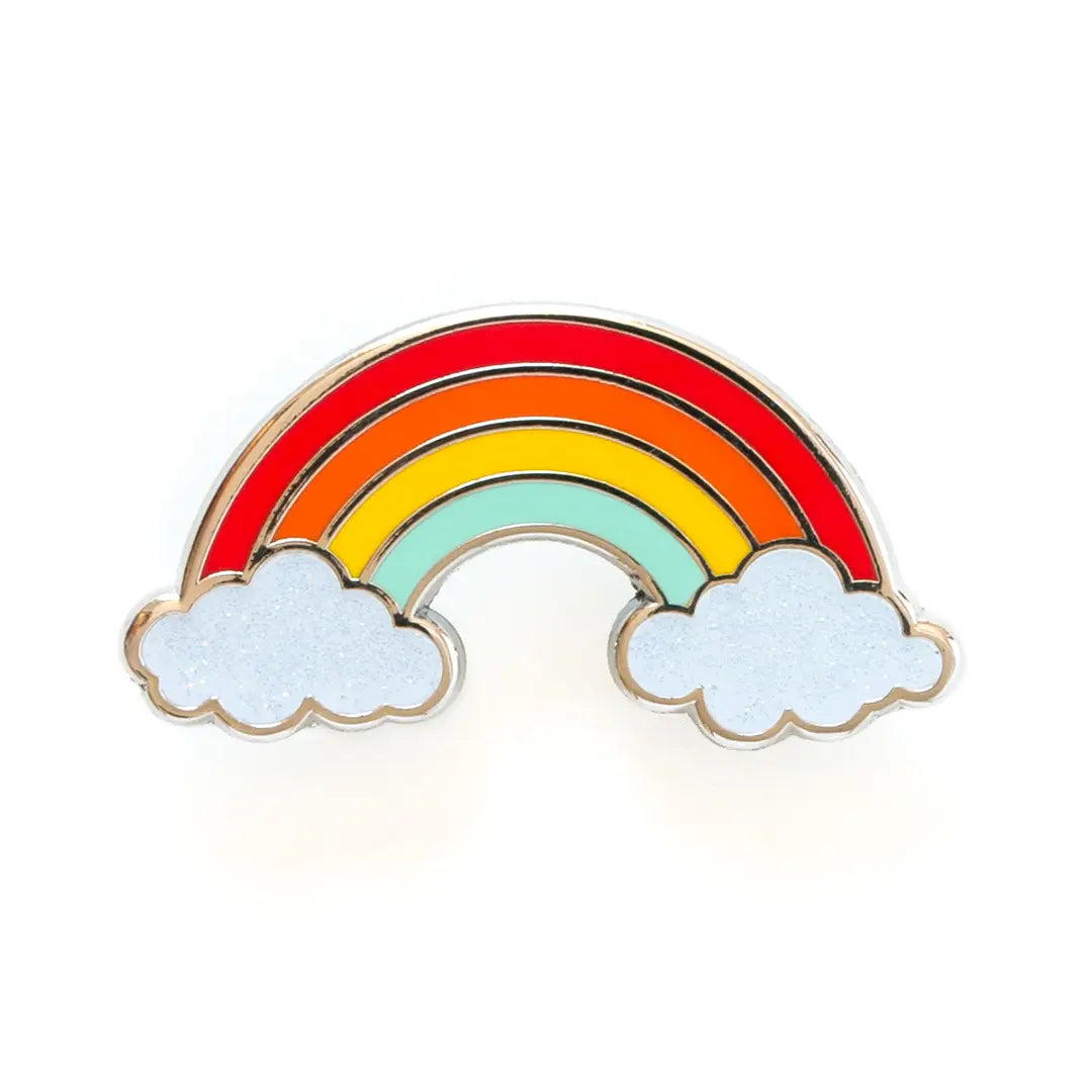 Rainbow Enamel Pin - Smarty Pants Paper