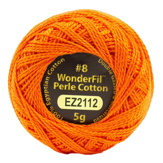 Pumpkin - 8 wt Perle Cotton Eleganza by Alison Glass