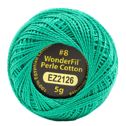 Jade - 8 wt Perle Cotton Eleganza by Alison Glass