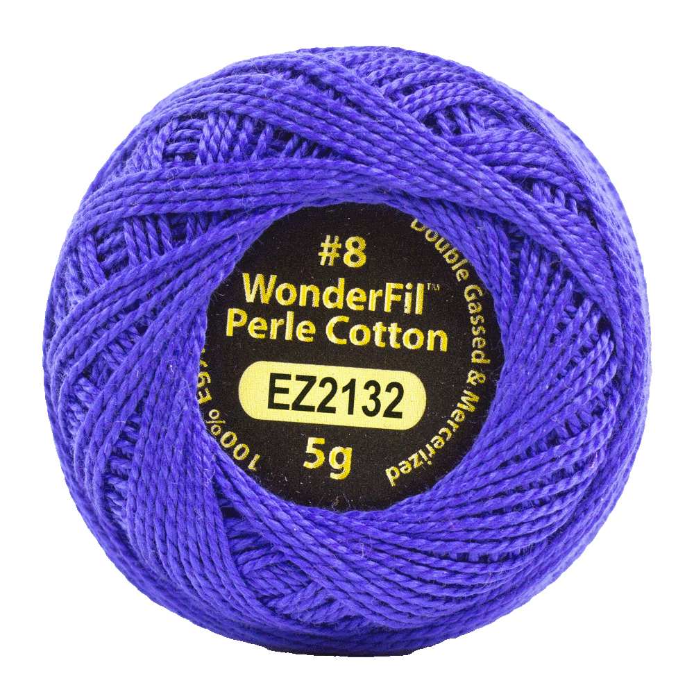 Colbalt - 8 wt Perle Cotton Eleganza by Alison Glass