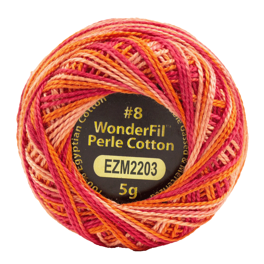 Electric - 8 wt Perle Cotton Eleganza by Alison Glass