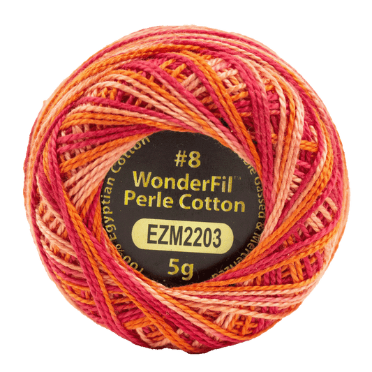 Electric - 8 wt Perle Cotton Eleganza by Alison Glass