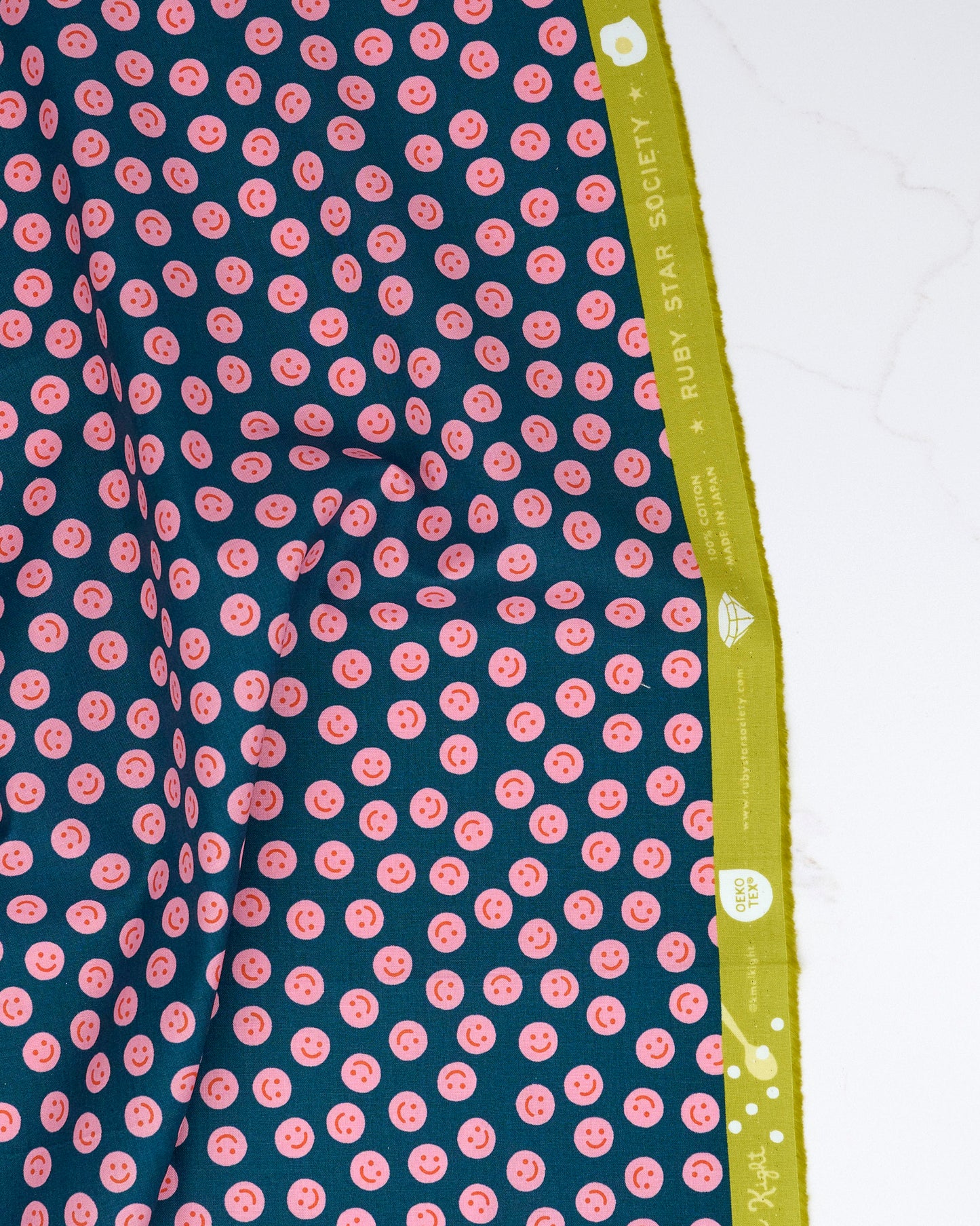 Smiley in Galaxy - Egg and Friends by Kimberly Kight - Half Yard