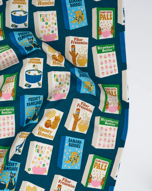 Part Of This Complete Breakfast in Galaxy - Egg and Friends by Kimberly Kight - Half Yard Fabric (Preorder)