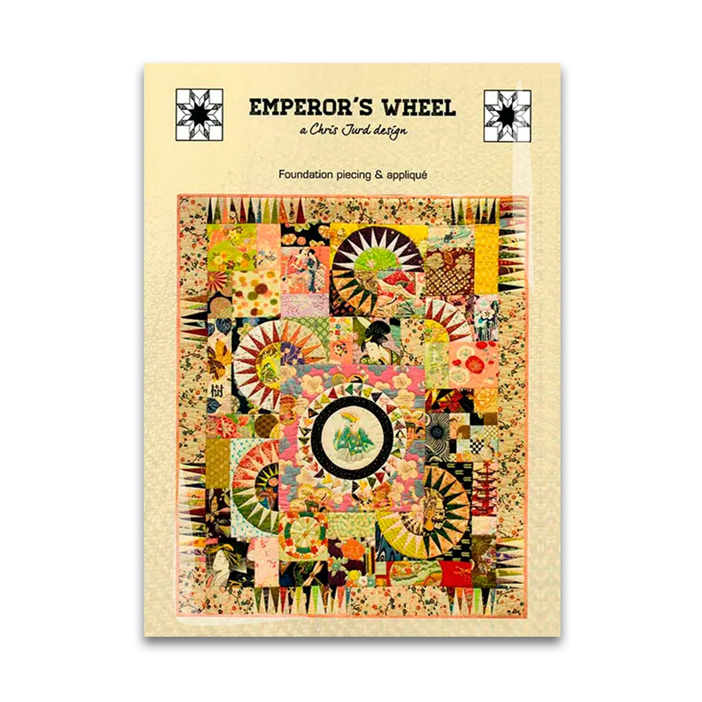 Chris Jurd Designs - Emperor's Wheel Quilt Pattern - CJ003 (Preorder)