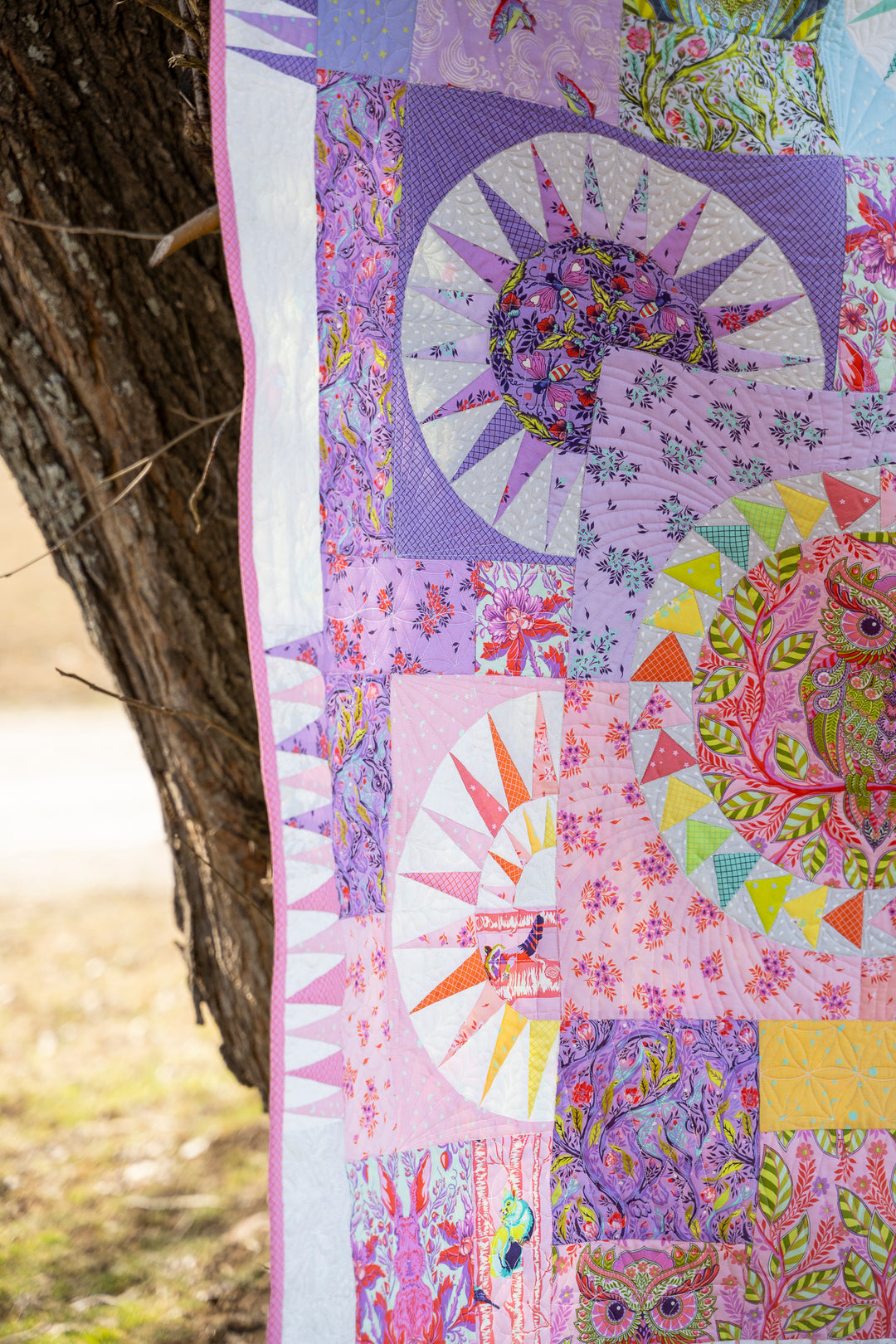 Emperor's Wheel Quilt Kit - Full Moon Forest II by Tula Pink - Fabric Only (Preorder-JUNE 3rd Order)