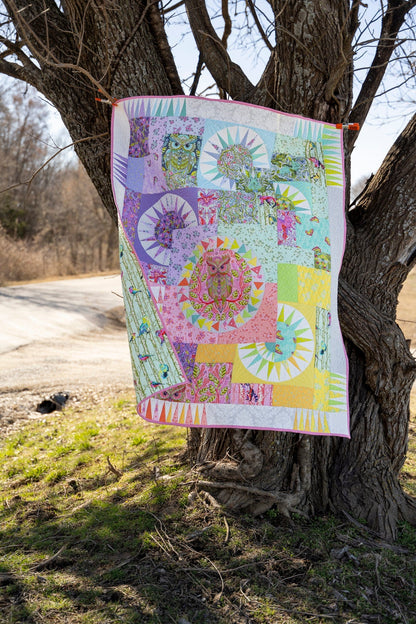 Emperor's Wheel Quilt Kit - Full Moon Forest II by Tula Pink - Fabric Only