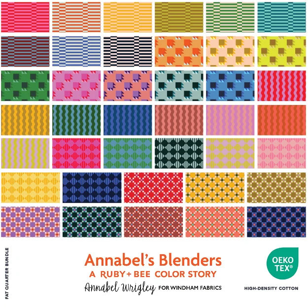 Annabel's BlendersFat Quarter Bundle, 40 Pieces - by Annabel Wrigley