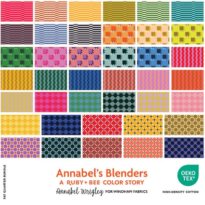 Annabel's BlendersFat Quarter Bundle, 40 Pieces - by Annabel Wrigley