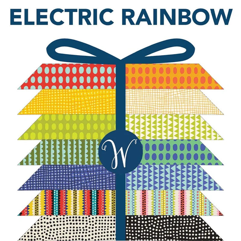 Electric Rainbow Fat Quarter Bundle, 36 Pieces - by Deborah Fisher (Preorder)