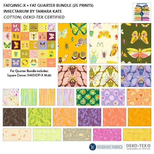 Insectarium - Fat Quarter Bundle of 25 pcs. - Tamara Kate