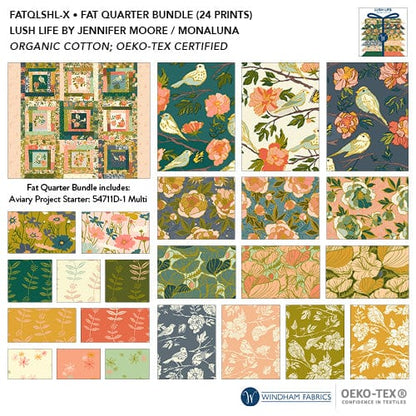 Lush Life Fat Quarter Bundle by Jennifer Moore, 24 pieces
