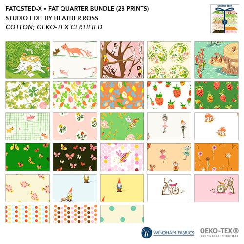 Studio Edit - Heather Ross - Fat Quarter Bundle, 28 pcs