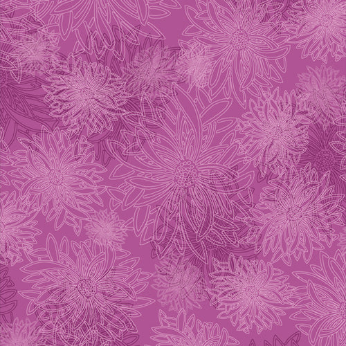 Floral Elements - Grape Jam - AGF Studio - FE-531 - Half Yard (Preorder)